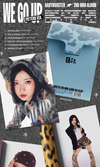 BABYMONSTER 2ND MINI ALBUM [WE GO UP/PATTERN VER.]