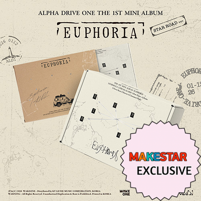 [MAKESTAR EXCLUSIVE] ALPHA DRIVE ONE THE 1ST MINI ALBUM [EUPHORIA/STAR ROAD VER.]