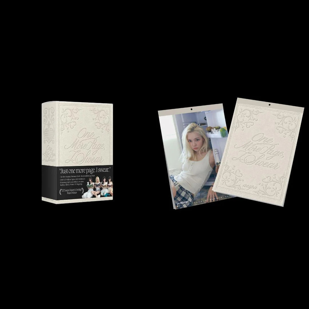 aespa Season’s Greetings and separate wall calendar reference