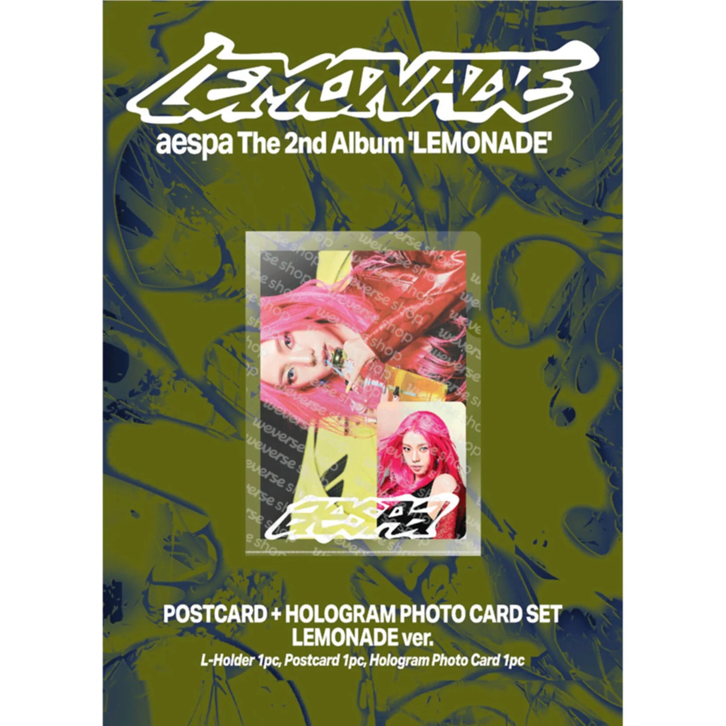 [PRE-ORDER] AESPA - MAKE IT LEMONADE OFFICAL MD [HOLOGRAM PHOTO CARD SET/LEMONADE VER.]
