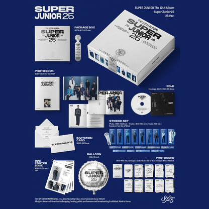 SUPER JUNIOR 12TH FULL ALBUM [SUPER JUNIOR25/25 VER.]