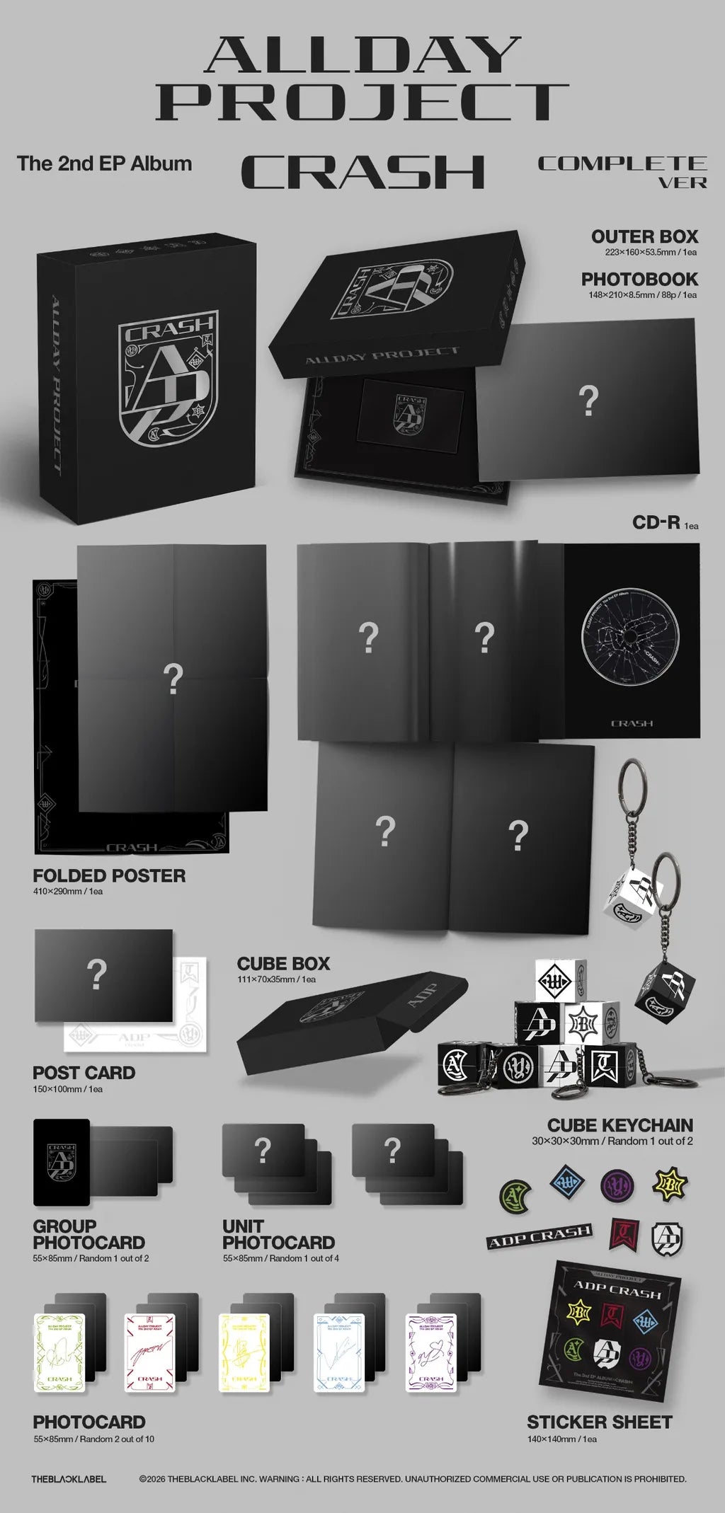 ALLDAY PROJECT CRASH COMPLETE version package contents