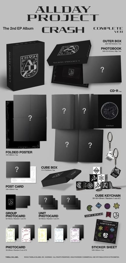 ALLDAY PROJECT CRASH COMPLETE version package contents