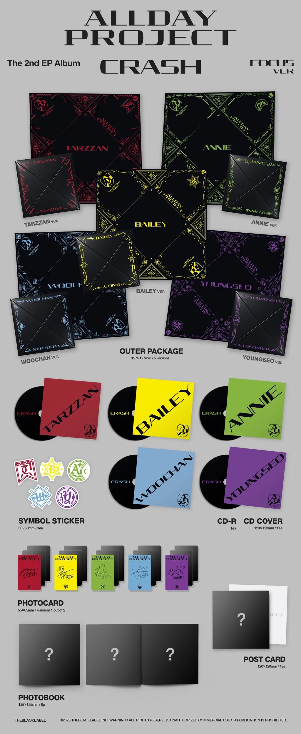 ALLDAY PROJECT CRASH FOCUS version package contents