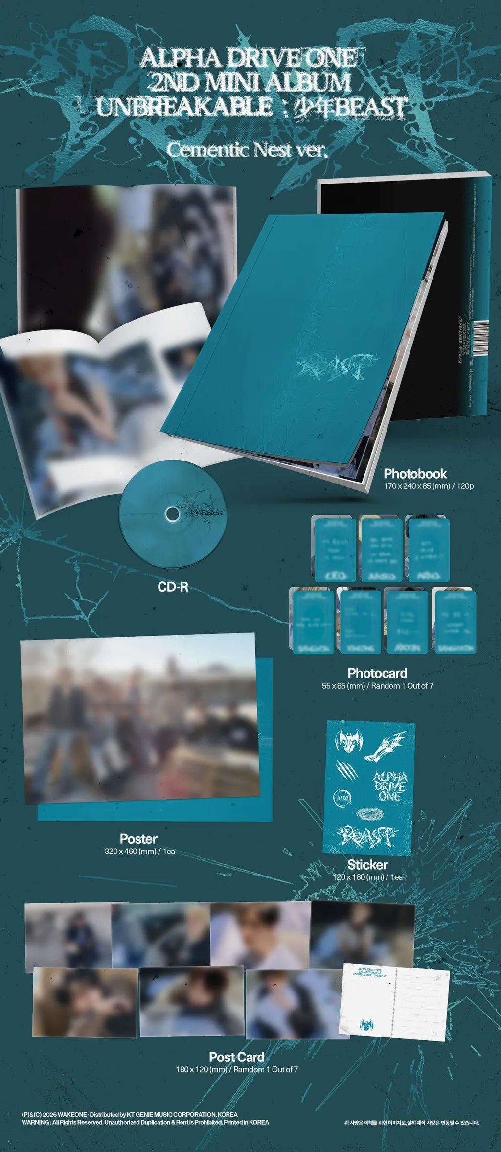 ALPHA DRIVE ONE UNBREAKABLE Cementic Nest Ver. album contents