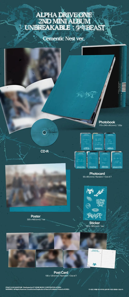 ALPHA DRIVE ONE UNBREAKABLE Cementic Nest Ver. album contents