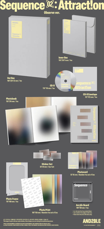 AND2BLE Sequence 02 Attraction Observe version contents