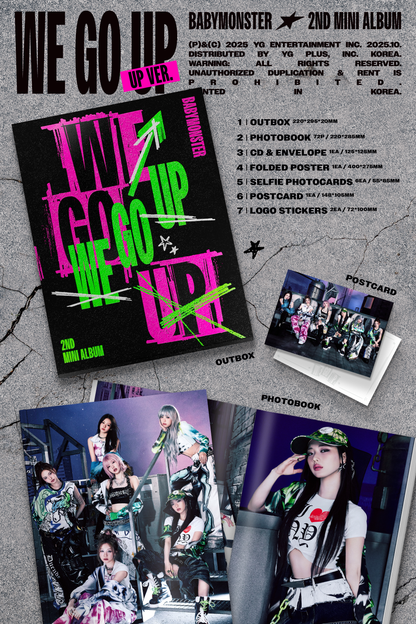 BABYMONSTER 2ND MINI ALBUM [WE GO UP/STANDARD VER.]