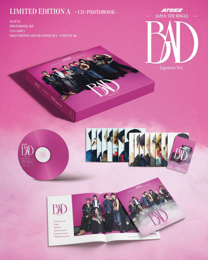 ATEEZ BAD Japanese Ver Limited Edition A contents