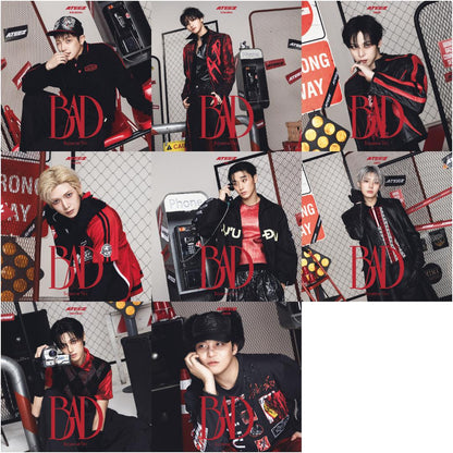 ATEEZ BAD Japanese Ver Solo Edition member covers