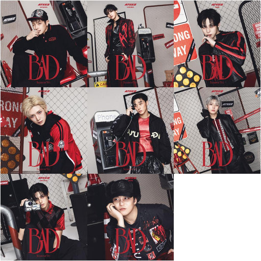 ATEEZ BAD Japanese Ver Solo Edition member covers