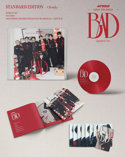ATEEZ BAD Japanese Ver Standard Edition contents