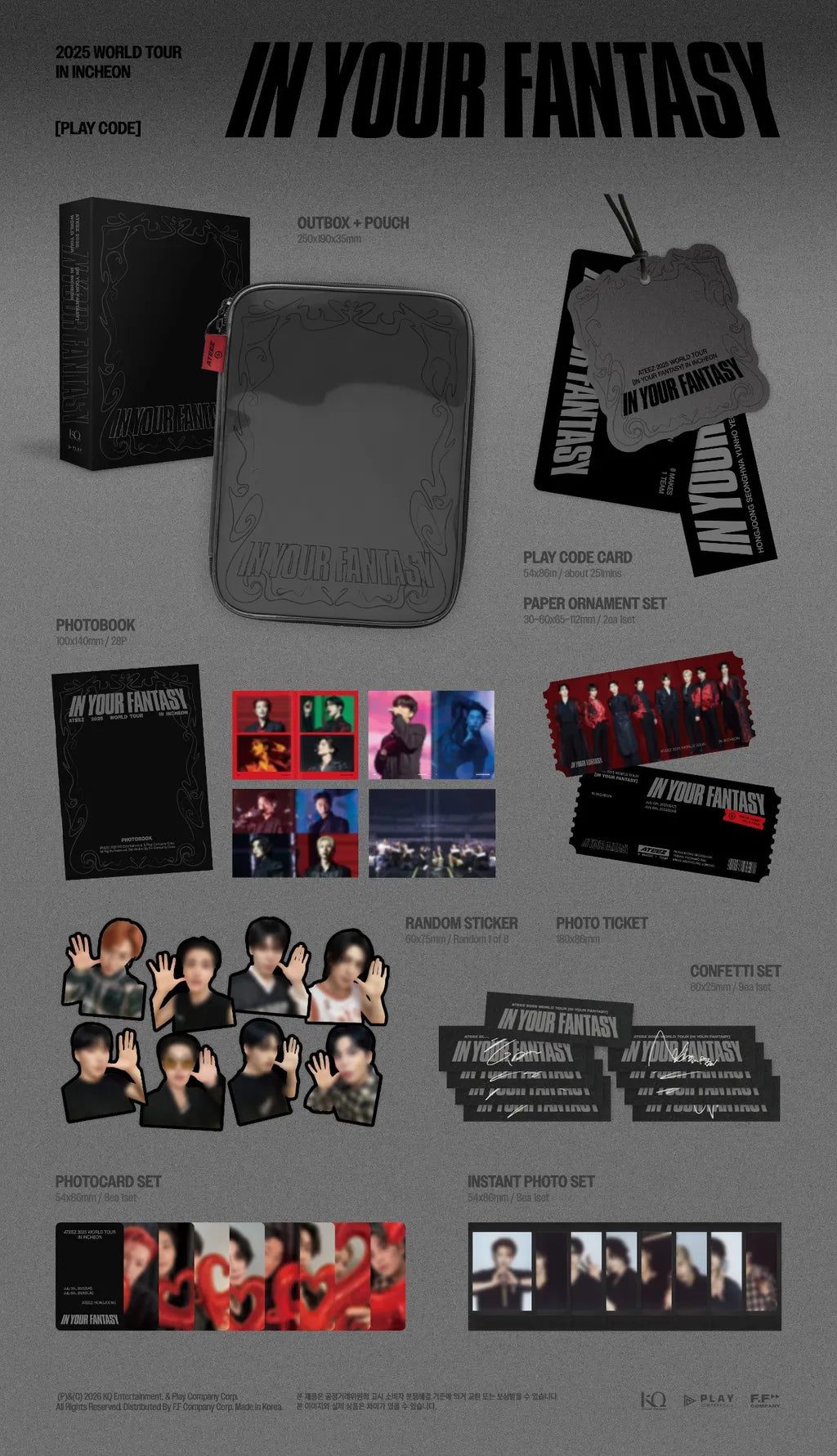 ATEEZ 2025 World Tour In Your Fantasy In Incheon PLAYCODE contents