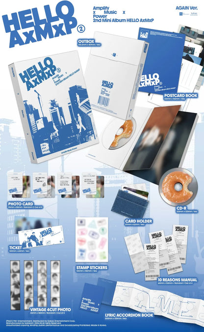 AxMxP 2nd Mini Album HELLO AxMxP AGAIN Version Inclusions
