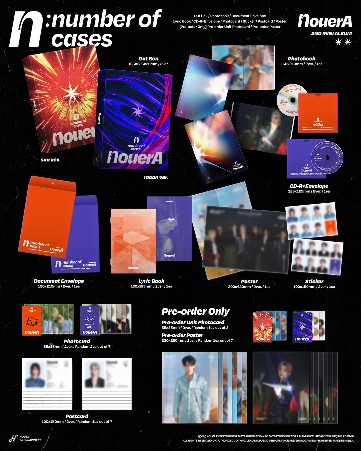 NOUERA 2ND MINI ALBUM [N: NUMBER OF CASES]