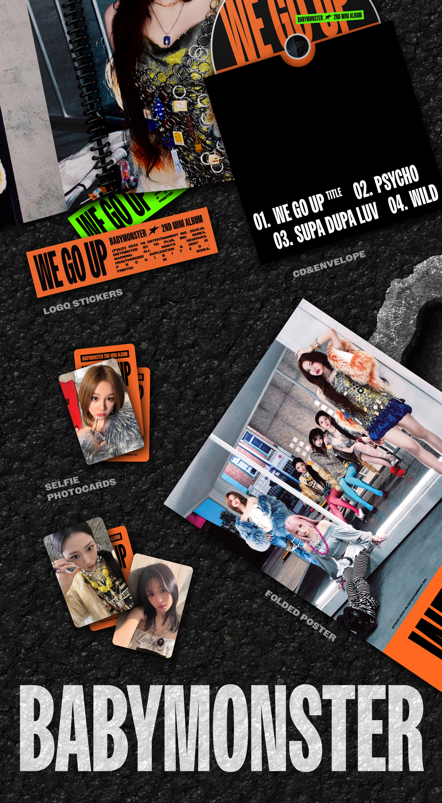 BABYMONSTER 2ND MINI ALBUM [WE GO UP/STANDARD VER.]
