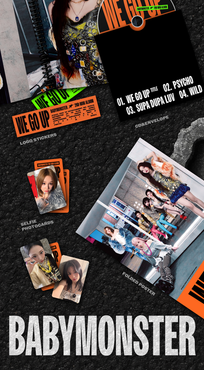 BABYMONSTER 2ND MINI ALBUM [WE GO UP/STANDARD VER.]