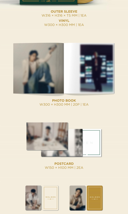 JUNG KOOK 1ST SINGLE ALBUM  [GOLDEN/LP VER.]