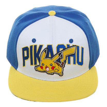 Pokemon Pikachu Tri-Color Snapback Cap