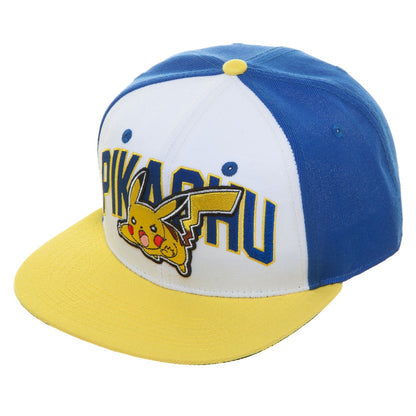 Pokemon Pikachu Tri-Color Snapback Cap