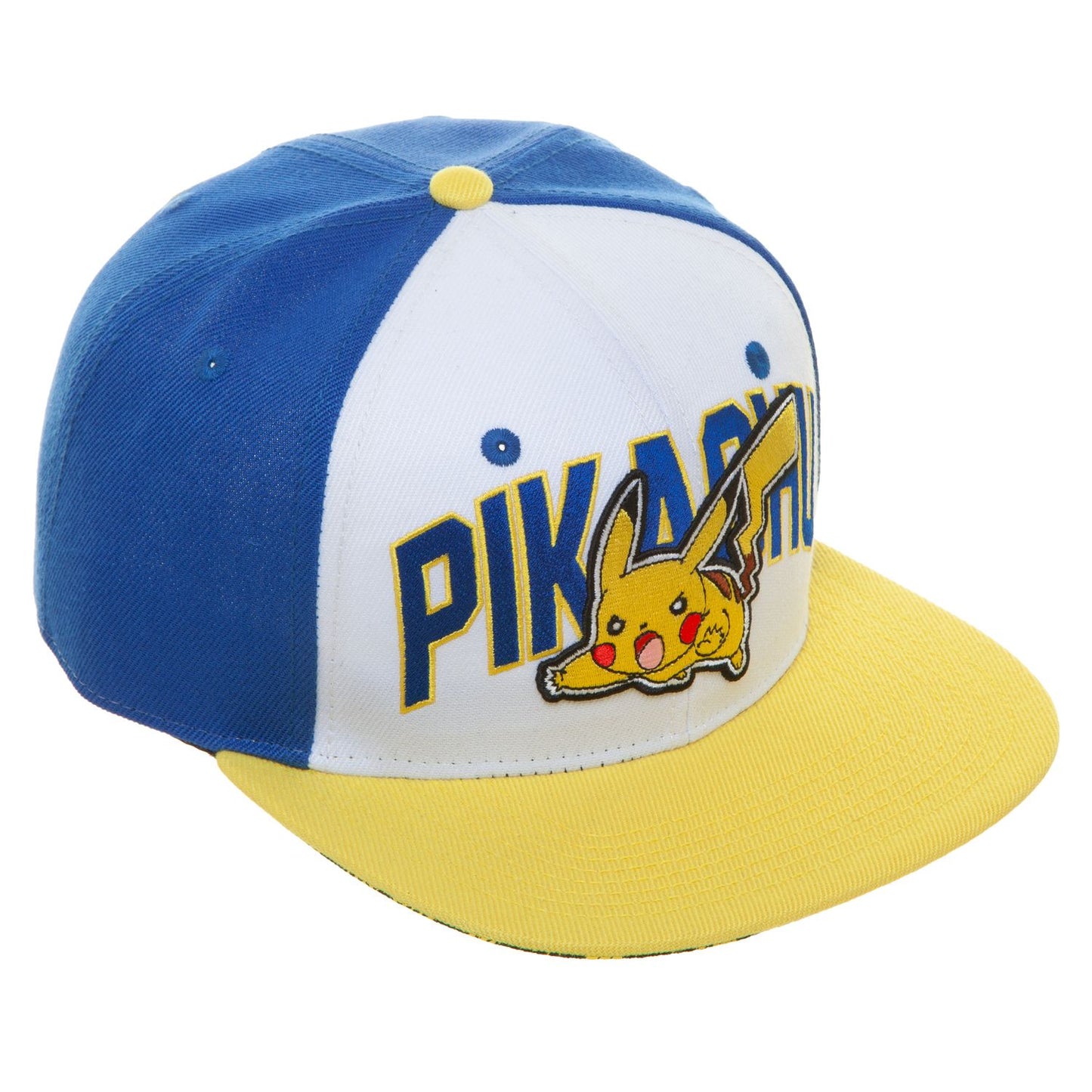 Pokemon Pikachu Tri-Color Snapback Cap