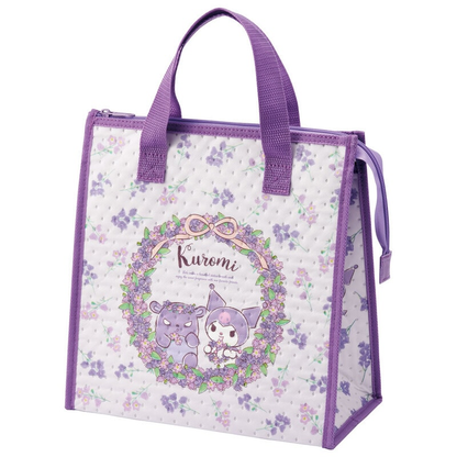Sanrio Kuromi Flower Wreath Insulated Lunch Tote Bag