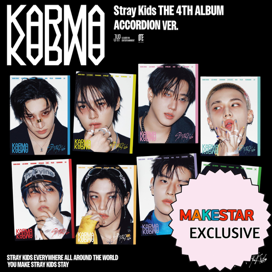 [PRE-ORDER] [MAKESTAR EXCLUSIVE] STRAY KIDS 4TH FULL ALBUM [KARMA/ACCORDION VER.]