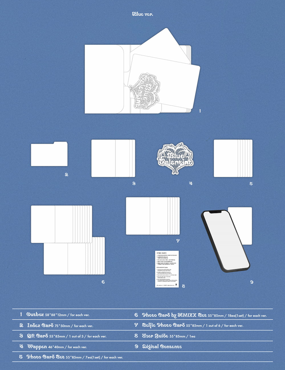 [PRE-ORDER] NMIXX 1ST FULL ALBUM [BLUE VALENTINE/PLATFORM ALBUM POCAALBUM VER.]