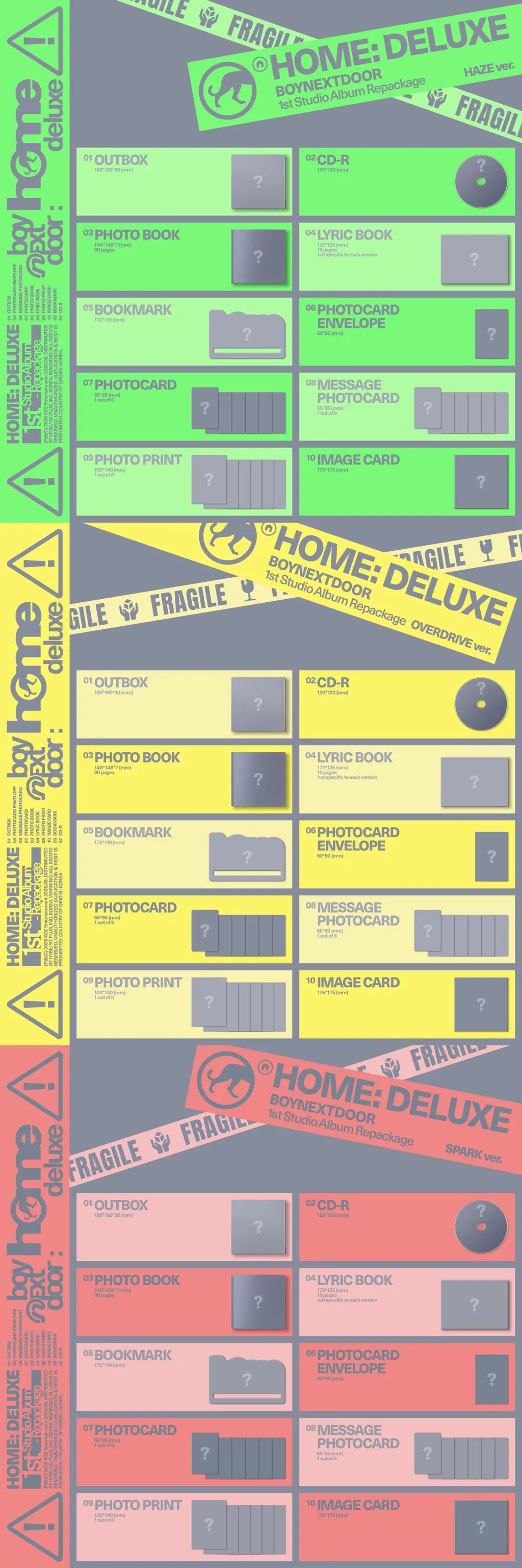 BOYNEXTDOOR HOME: DELUXE album contents