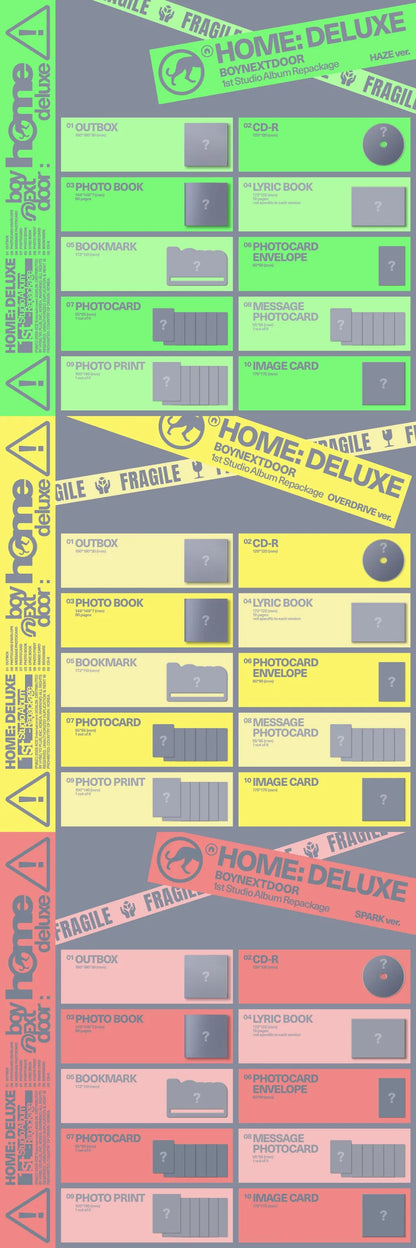 BOYNEXTDOOR HOME: DELUXE album contents