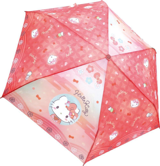 Sanrio Japan Hello Kitty Flowers Folding Umbrella