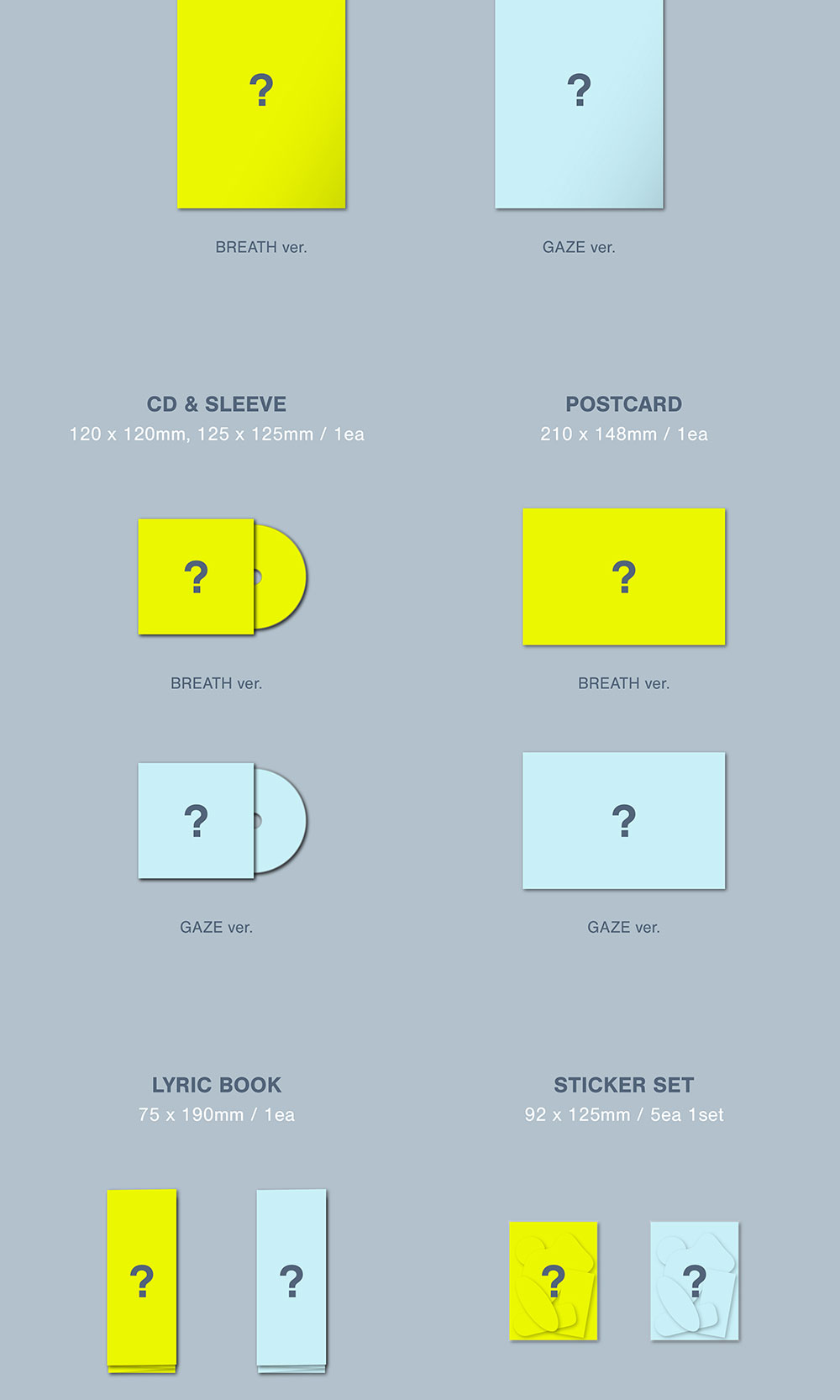 &TEAM 1ST MINI ALBUM [BACK TO LIFE/(BREATH VER./GAZE VER &TEAM 1ST MINI ALBUM [BACK TO LIFE/(BREATH VER./GAZE VER