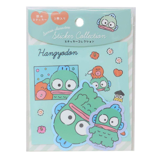 Sanrio Japan Vinyl Sticker Set Hangyodon – Kawaii Alley