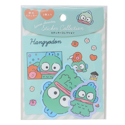 Sanrio Japan Vinyl Sticker Set Hangyodon