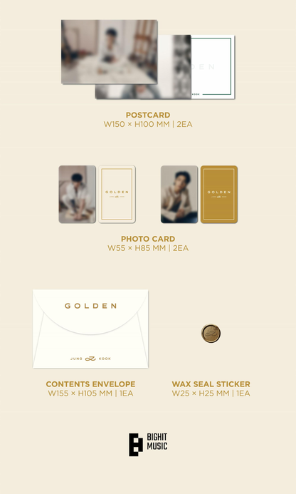 JUNG KOOK 1ST SINGLE ALBUM  [GOLDEN/LP VER.]