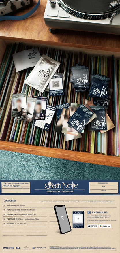 CLOSE YOUR EYES 256th Note Digging Ver. contents