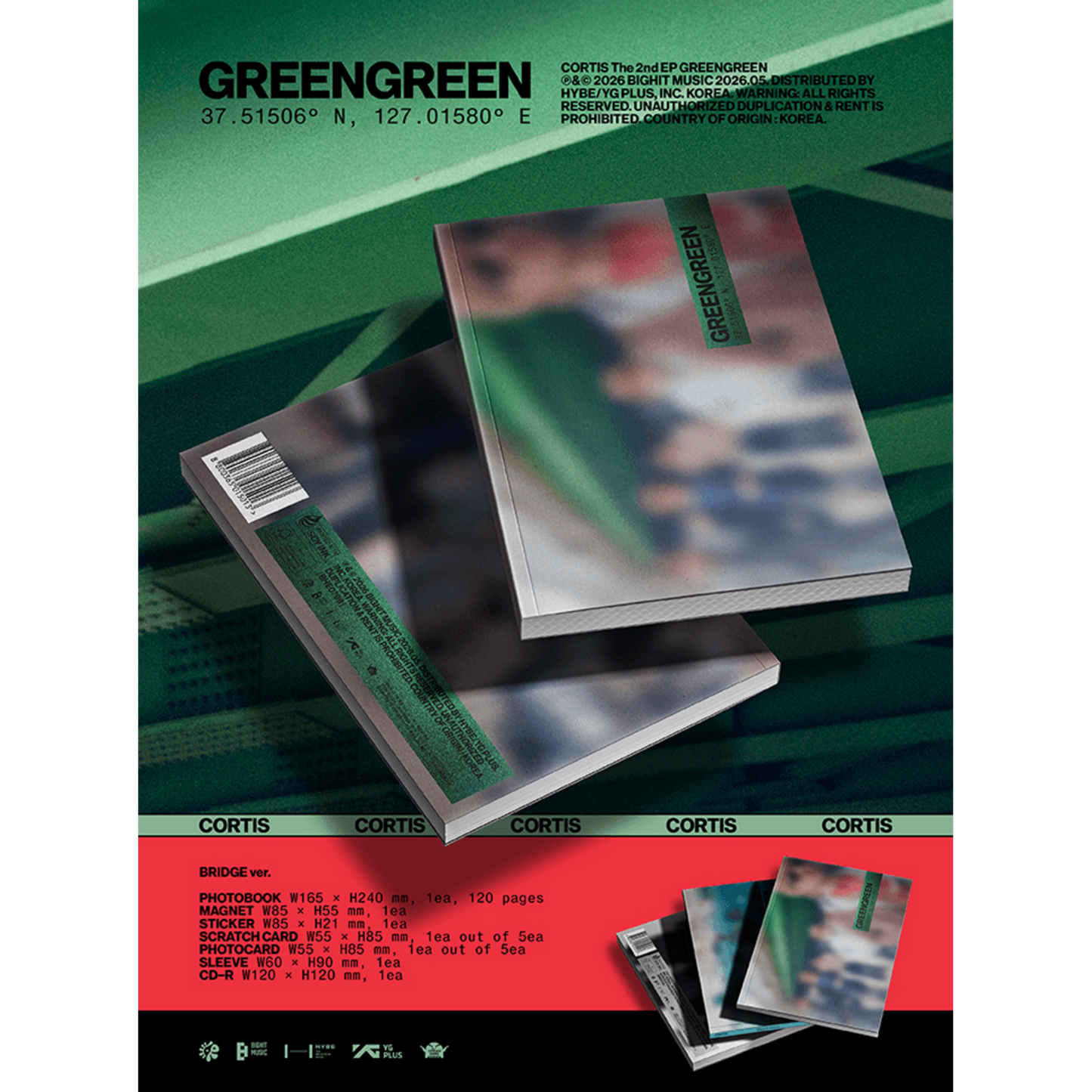 [MAKESTAR EXCLUSIVE] CORTIS The 2nd EP [GREENGREEN / Photobook Ver.]