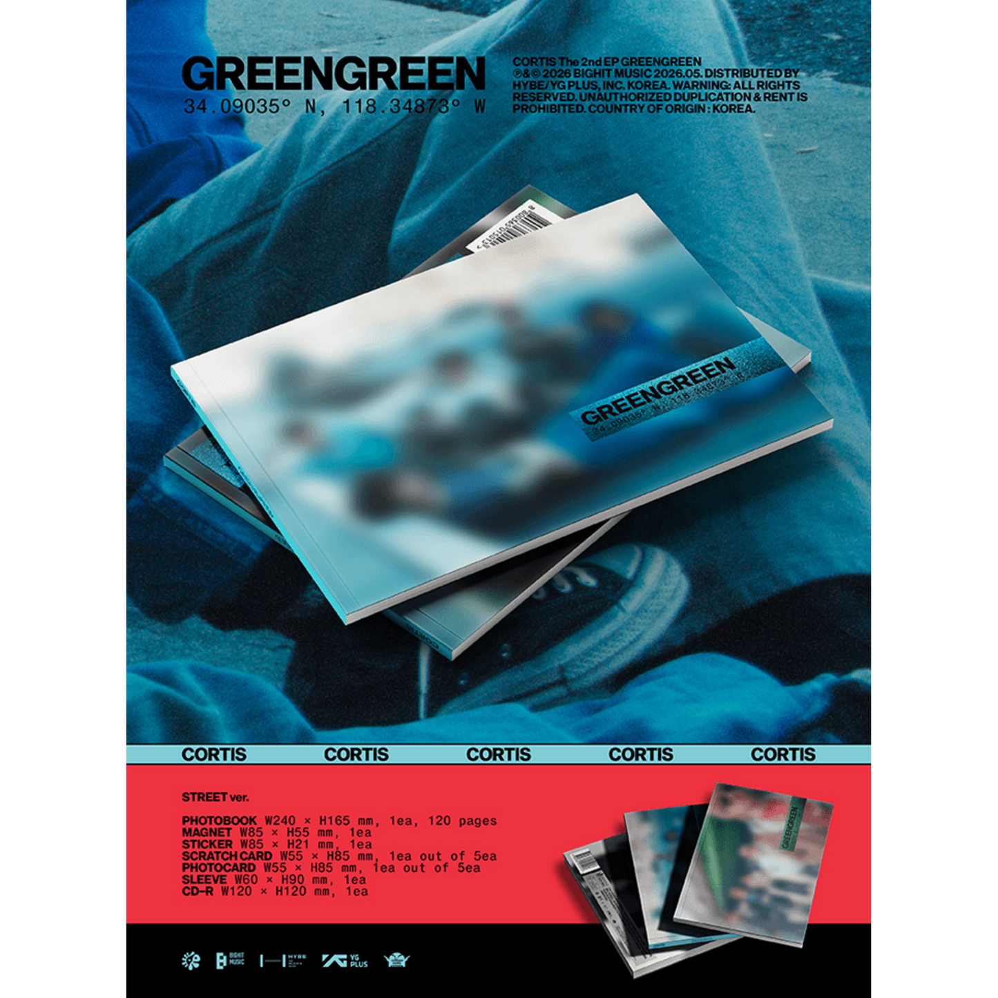 [MAKESTAR EXCLUSIVE] CORTIS The 2nd EP [GREENGREEN / Photobook Ver.]