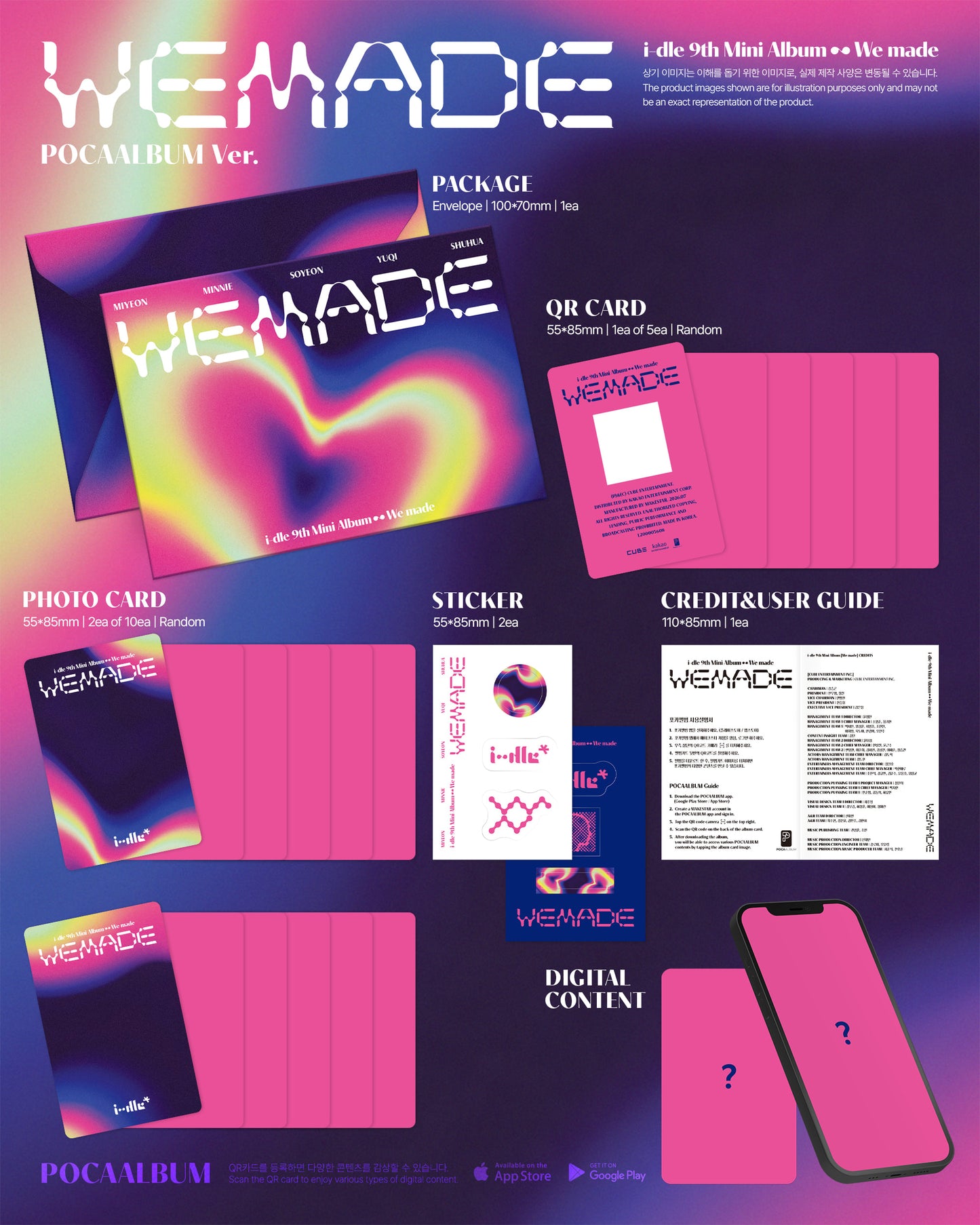 [PRE-ORDER] i-dle 9th MINI ALBUM [We Made/POCA Ver.]
