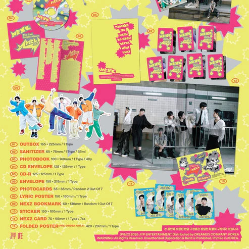 NEXZ 2nd Single Album [MMCHK / SANITIZER Ver]