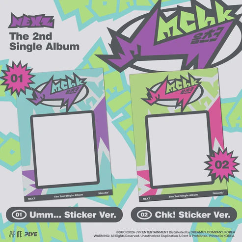 NEXZ 2nd Single Album [MMCHK /STICKER Ver]