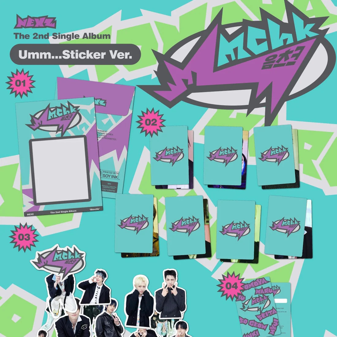 NEXZ 2nd Single Album [MMCHK /STICKER Ver]