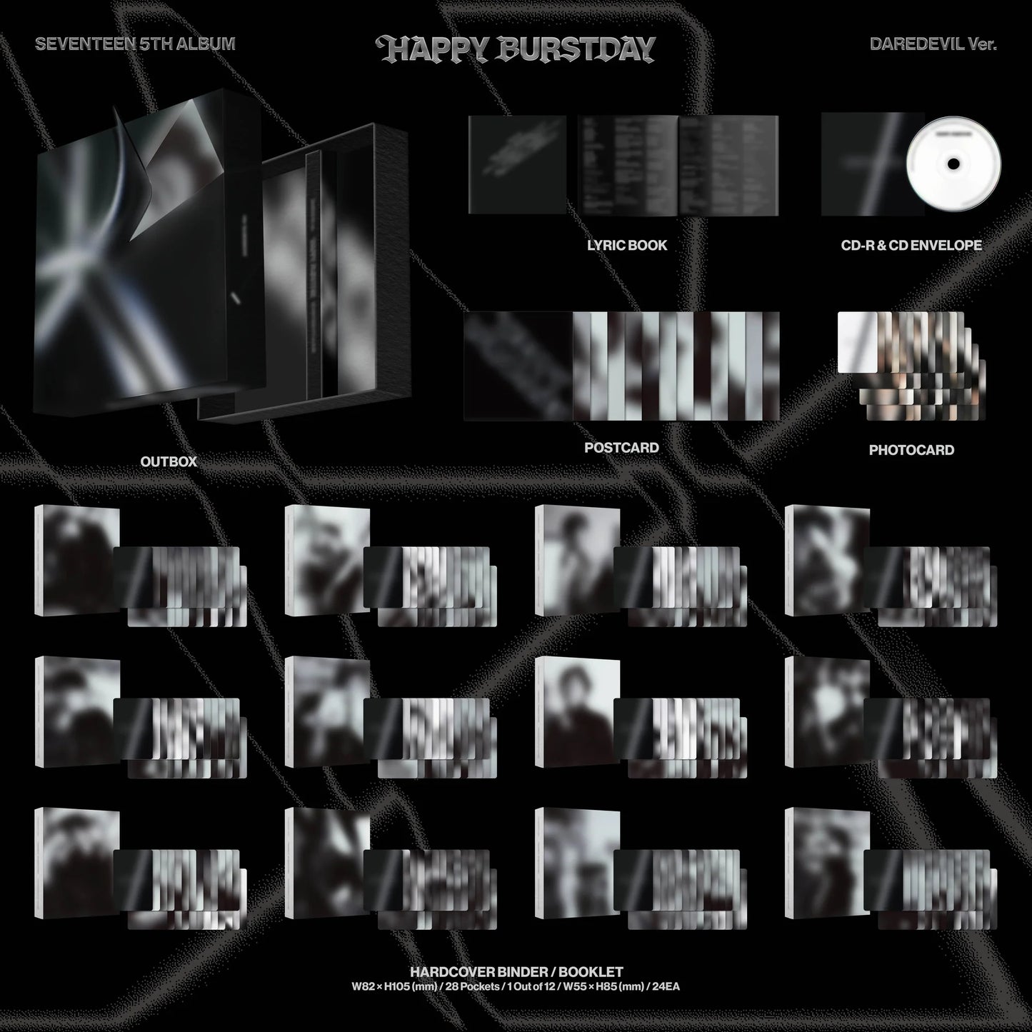 [PRE-ORDER] SEVENTEEN 5TH ALBUM [HAPPY BURSTDAY/DAREDEVIL Ver.]