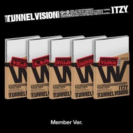 [PRE-ORDER] ITZY 11TH MINI ALBUM [TUNNEL VISION/MEMBER VER.]