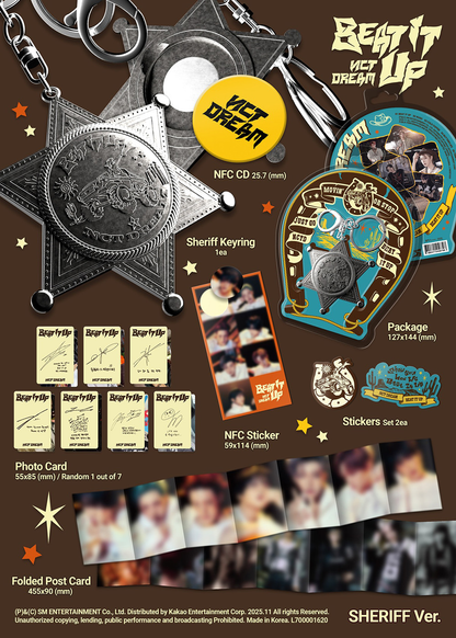 NCT DREAM 6th Mini Album [Beat It Up/Sheriff Ver.]