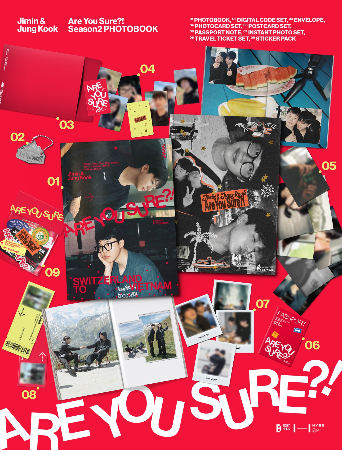 [PRE-ORDER] JIMIN x JUNGKOOK - [Are You Sure?! Season 2]