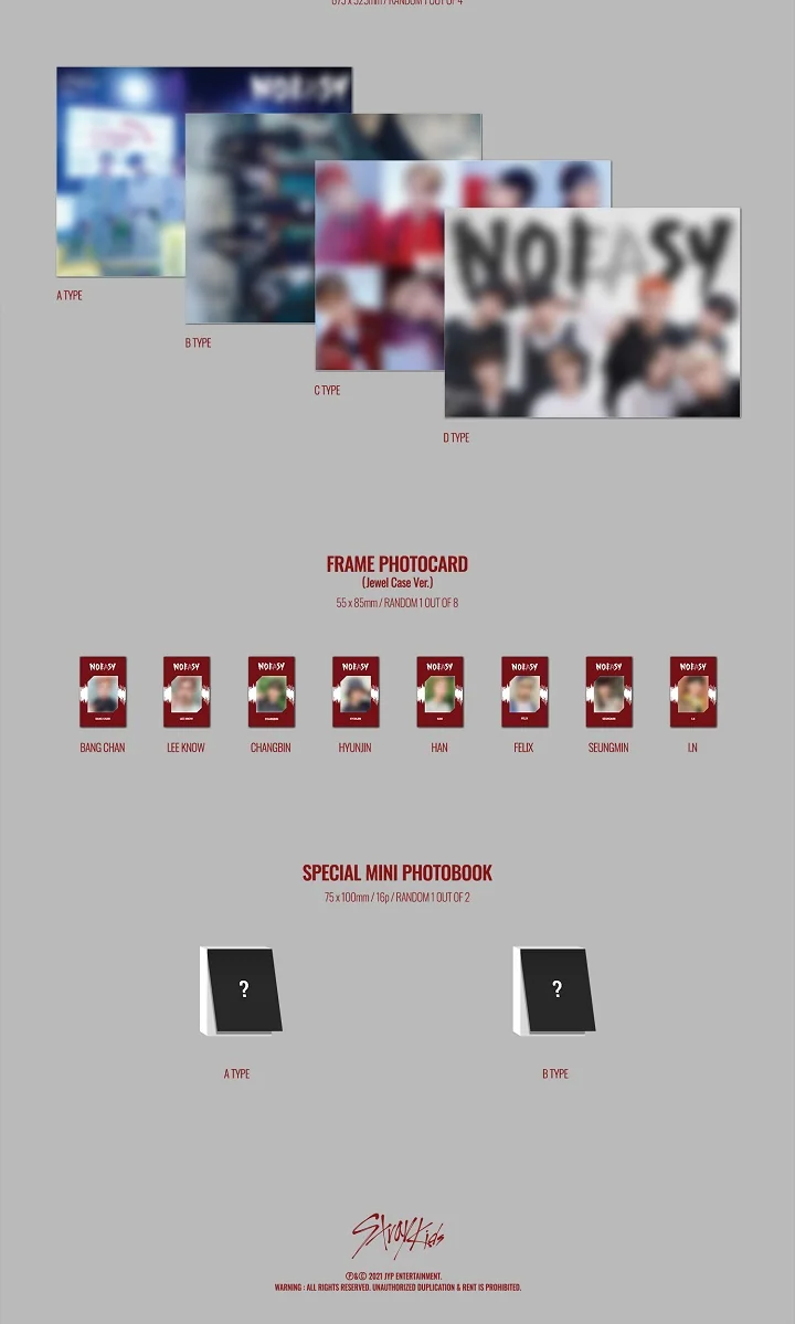 STRAY KIDS 2ND ALBUM [NOEASY/JEWEL CASE VER.]