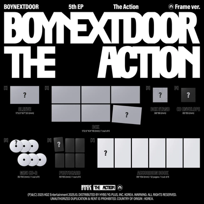 [PRE-ORDER] [MAKESTAR EXCLUSIVE] BOYNEXTDOOR 5TH EP ALBUM [THE ACTION/FRAME VER.]