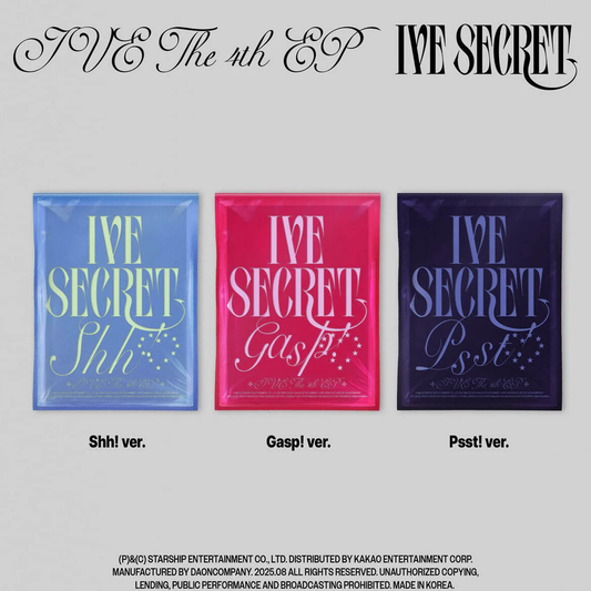 [PRE-ORDER] IVE THE 4TH EP ALBUM [IVE SECRET/STANDARD VER.]