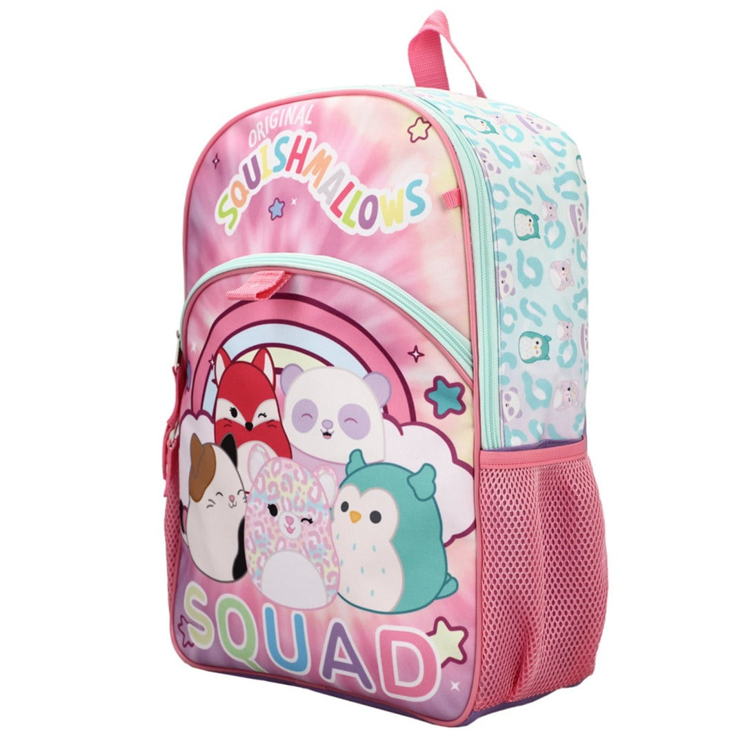 Squishmallows Squad Characters Backpack 5 Piece Set